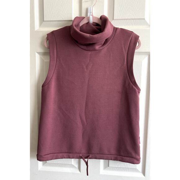 VARLEY Women's Leigh Wild Rhubarb High Neck Doublesoft Cinch Waist Tank Top M - Picture 4 of 14